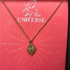 Dogeared Necklace with Message in a Box